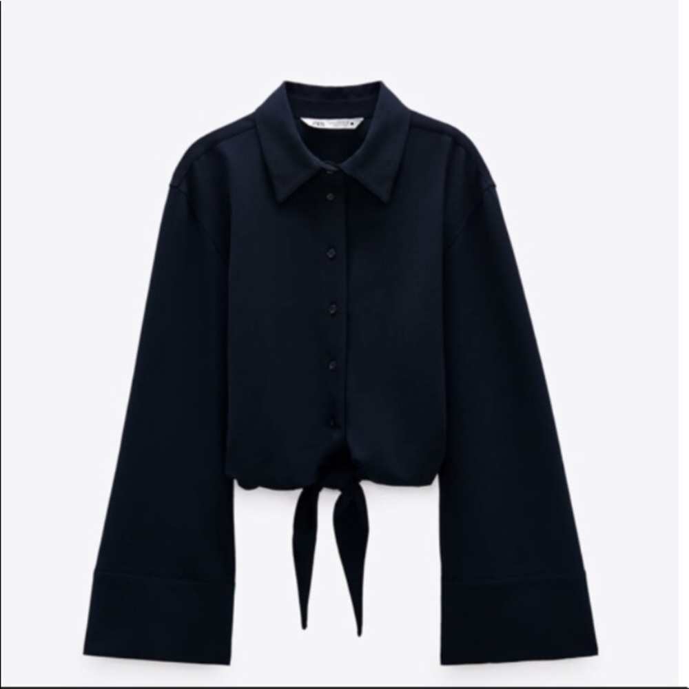 Zara shirt with front knot - Picture 2 of 4